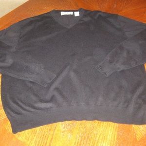 Orvis Cashmere Cotton Silk Sweater V-Neck Size XL